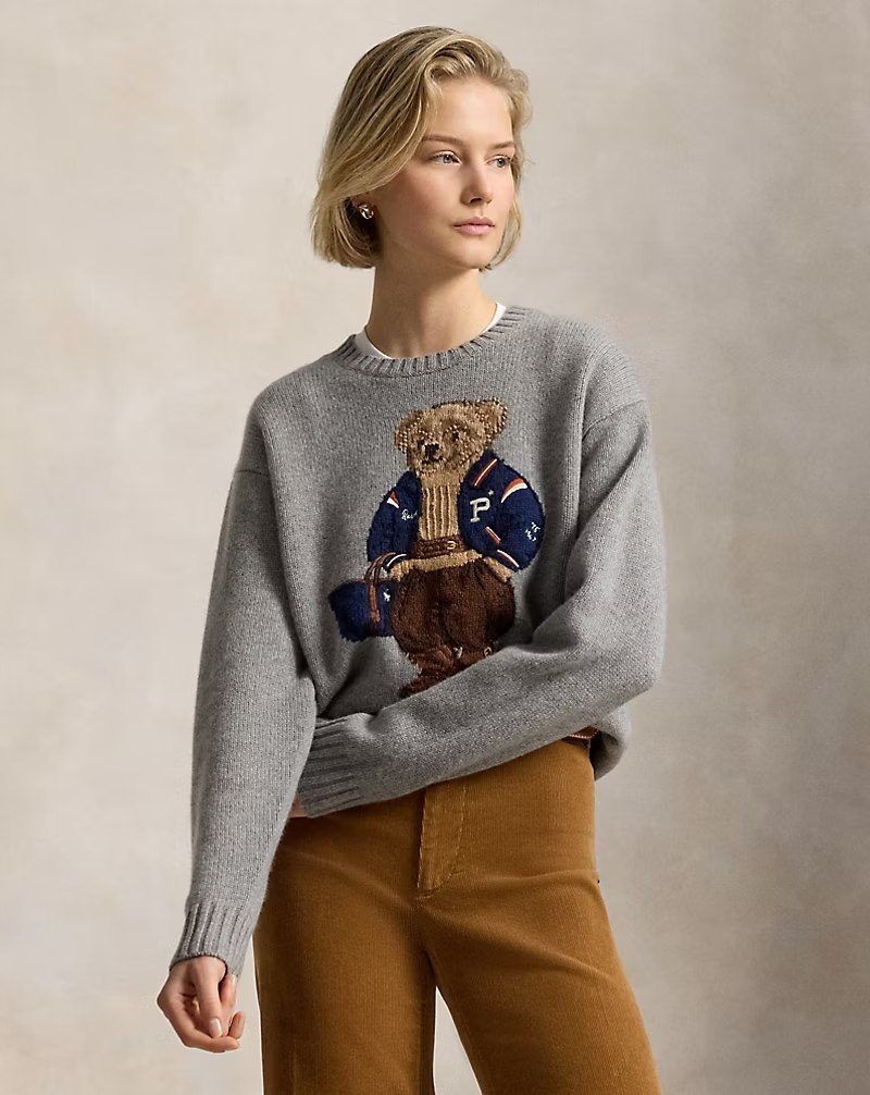 PRL Fem- Polo Bear Wool-Cashmere Sweater