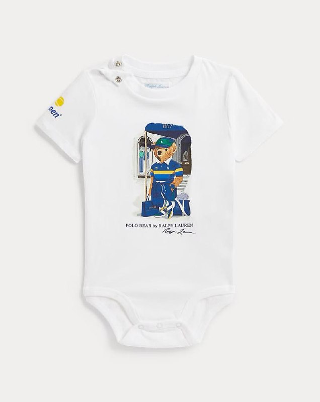 PRL- US Open Polo Bear Cotton Bodysuit
