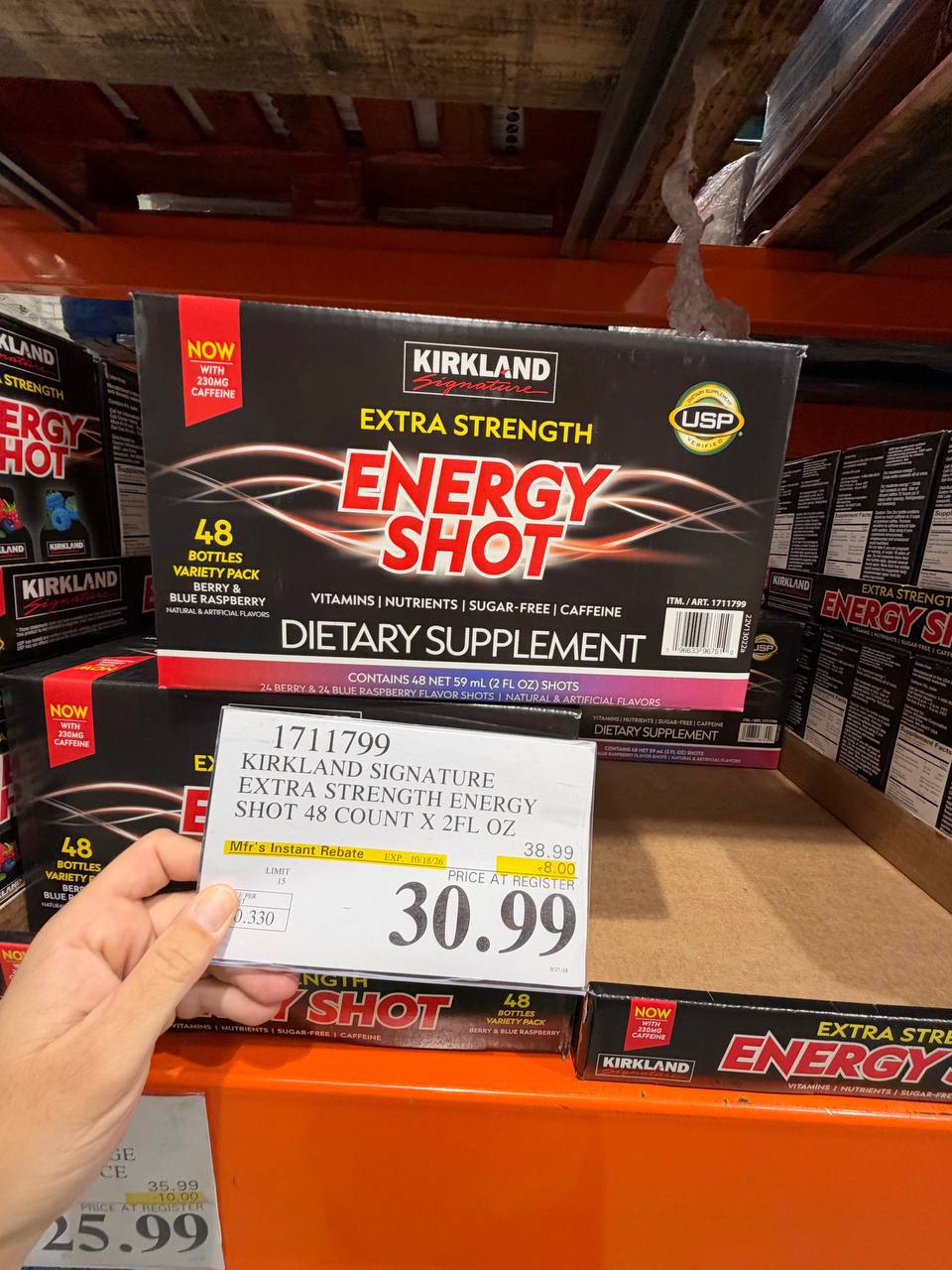 Costco - Kirkland Signature Extra Strenght Energy