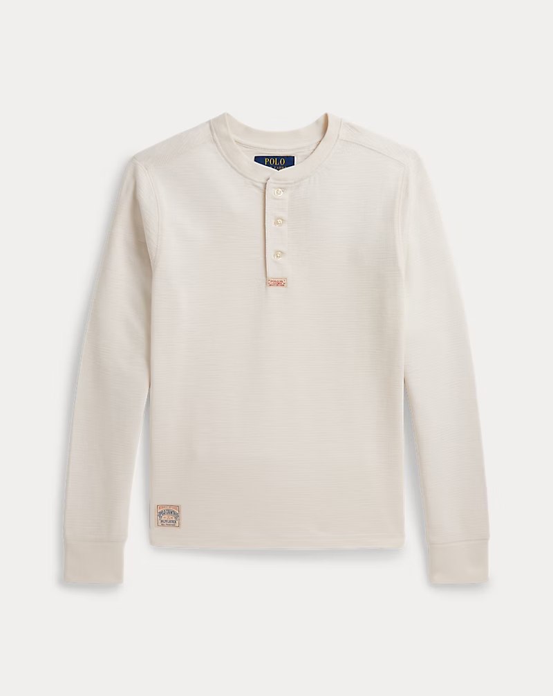 PRL Boy - Waffle-Knit Henley Shirt