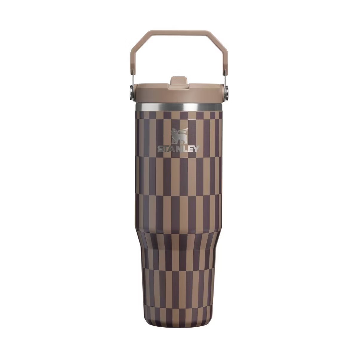 Target - Stanley 30 oz Stainless Steel Ice Flow Flip Straw Tumbler Smokey Taupe Tile