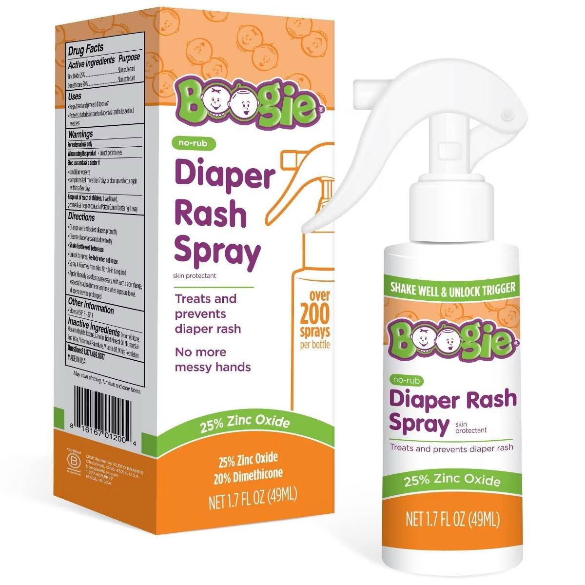 Target- Boogie Wipes Diaper Rash Spray - 1.7 fl oz