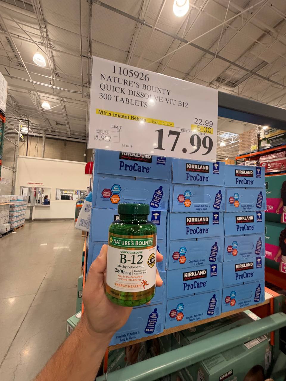 Costco - Natures Bounty B-12