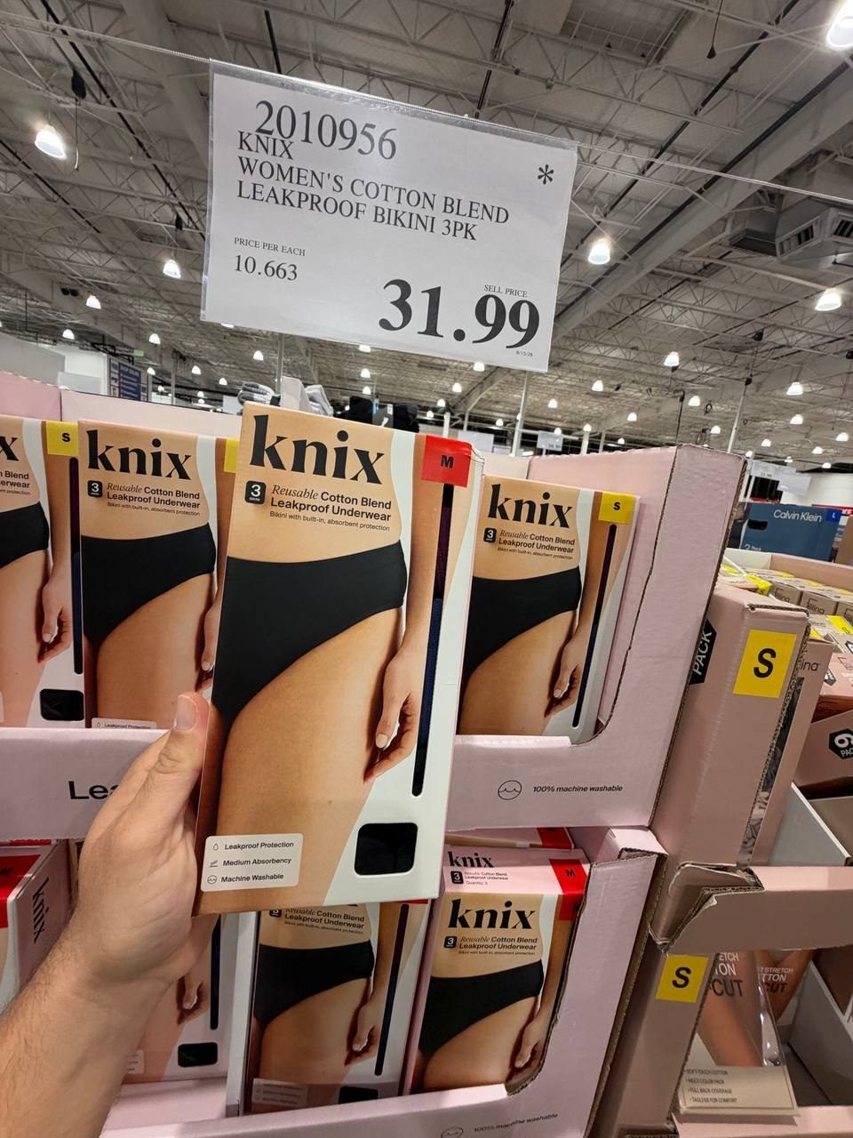 Costco Fem - Knix Cotton Blend Leakproof Bikini 3PK