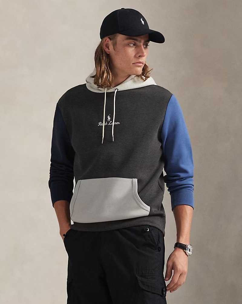 PRL Masc- Logo Double-Knit Hoodie