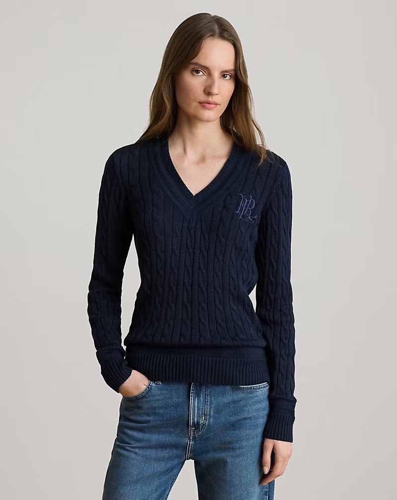 PRL Fem- Cable-Knit Cricket Sweater