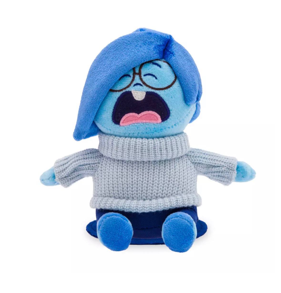 Disney - Sadness Magnetic Shoulder Plush – Inside Out 2 – Mini 5 1/2''