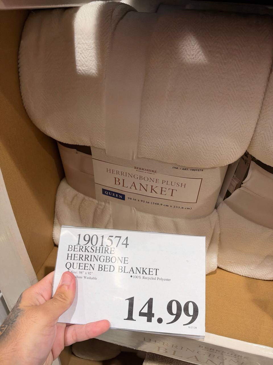 Costco- Berkshire Queen Bed Blanket