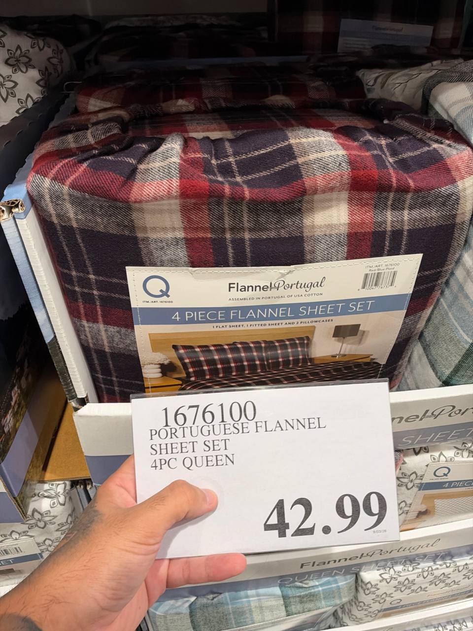 Costco- Portuguese Flannel Sheet Set 4PC Queen