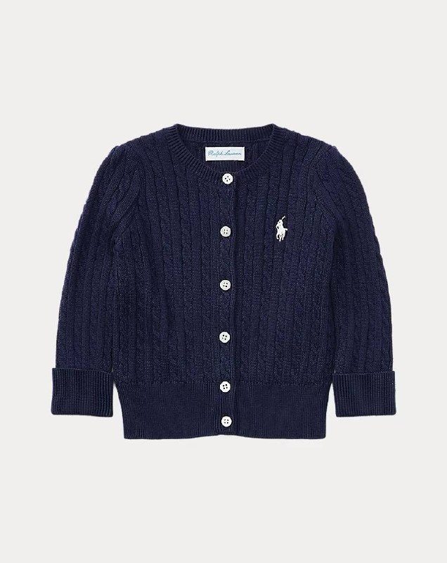 PRL Girl- Mini-Cable Cotton Cardigan