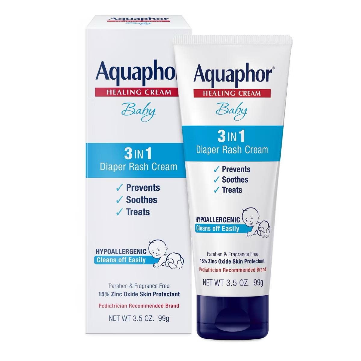 Target- Aquaphor Baby 3-in-1 Diaper Rash Relief Cream - 3.5oz