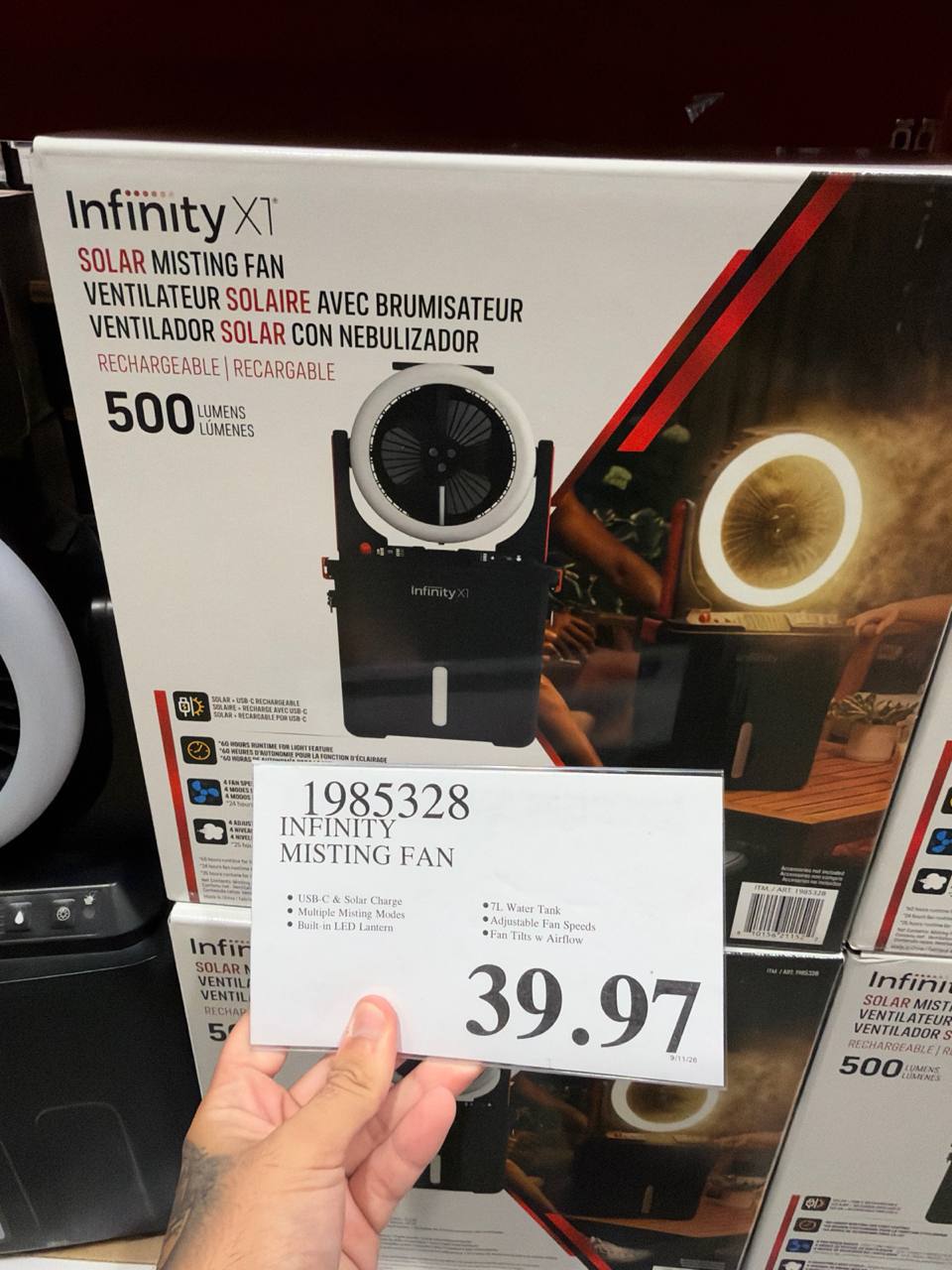 Costco- Infinity Misting Fan