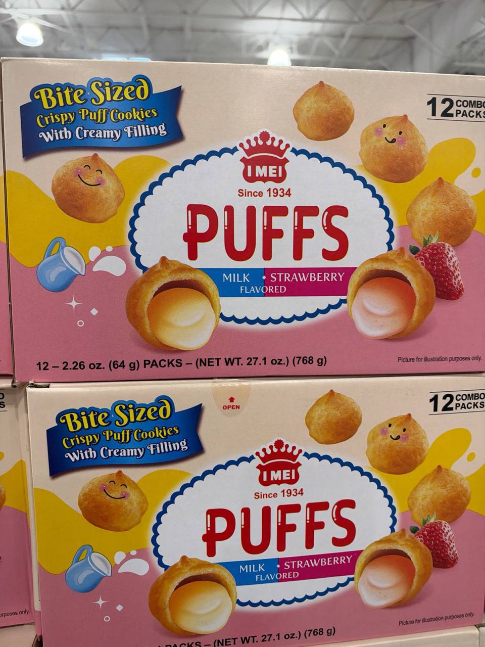 Costco- I Mei Puffs Milk And Strawberry