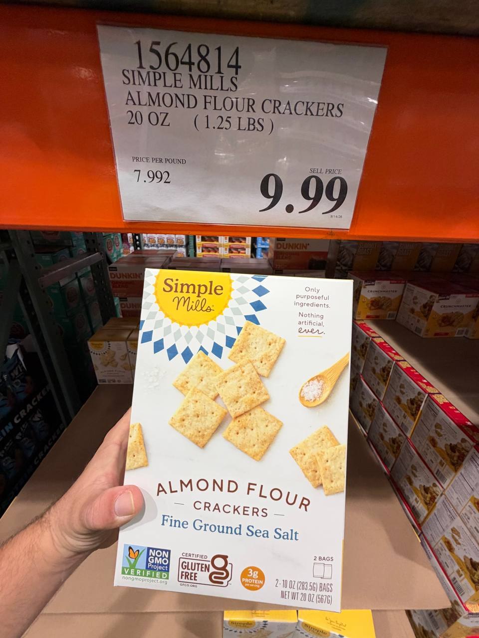 Costco - simple Almond Flour Crackers