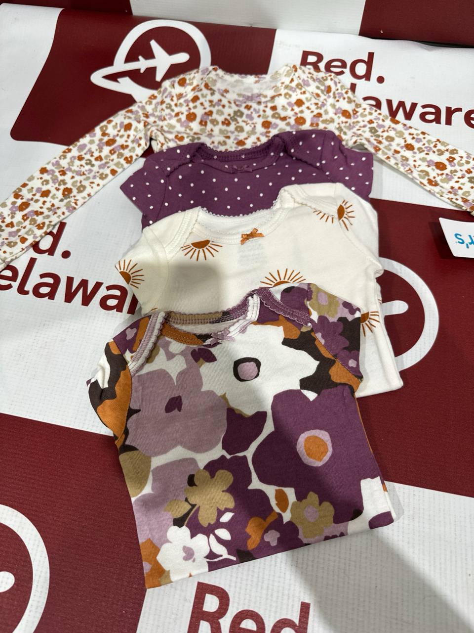 Carters Set 4 Body manga longa (E5)
