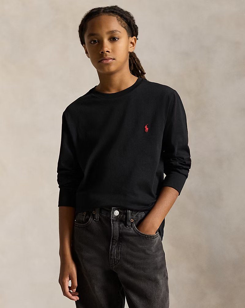 PRL Boy - Cotton Jersey Long-Sleeve Tee