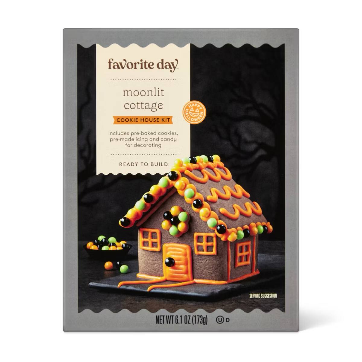 Target - Halloween Mini Moonlit Cottage Cookie House Kit - 6.1oz - Favorite Day™
