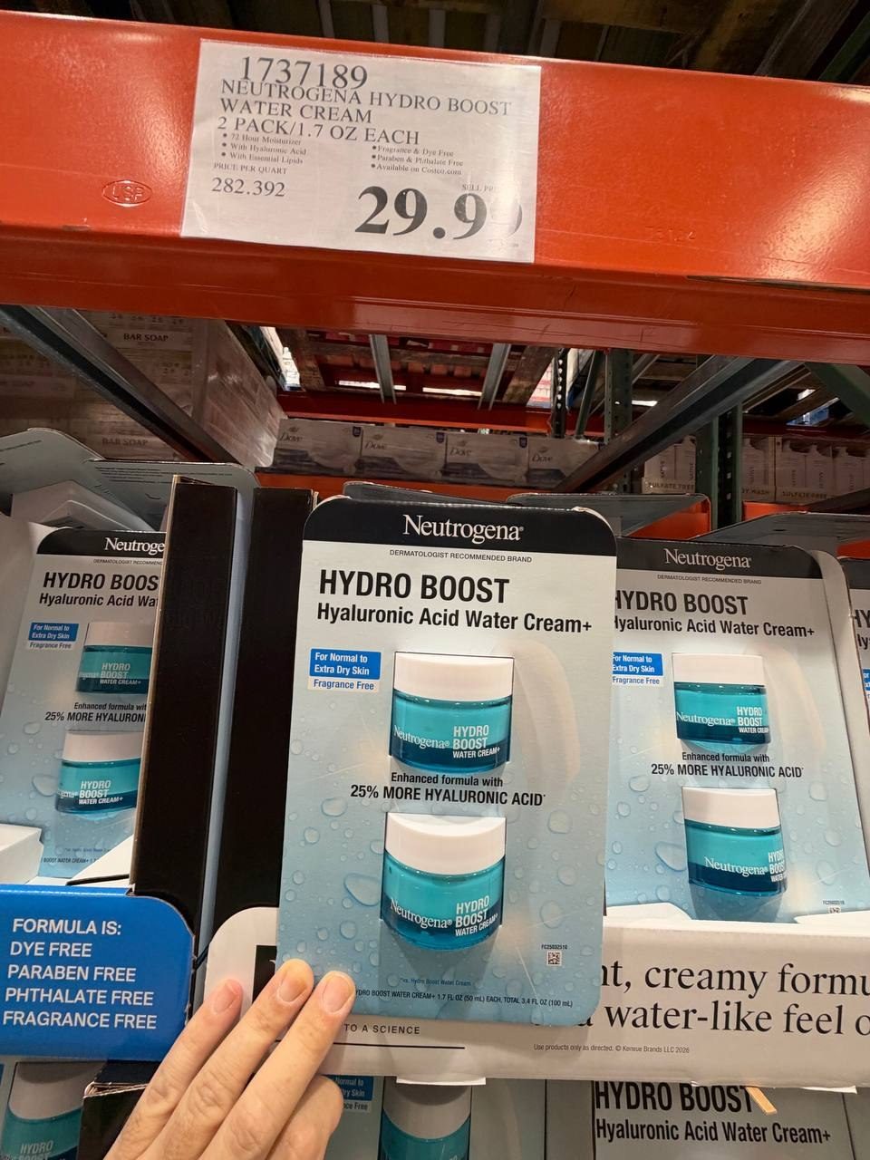 Costco - Neutrogena water cream