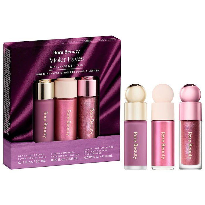 Sephora - Rare Beauty by Selena Gomez Violet Faves Mini Cheek and Lip Trio Makeup Gift Set
