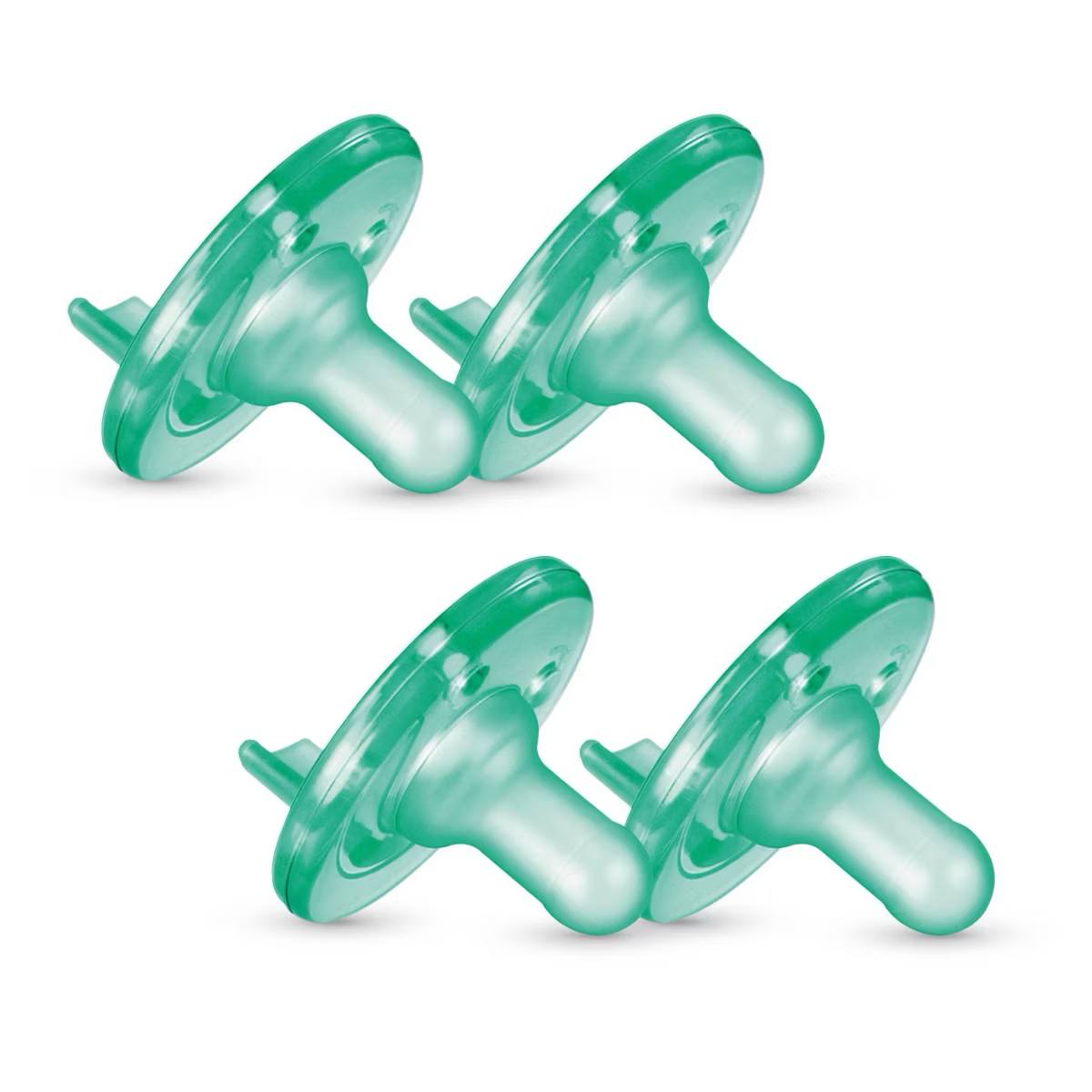 Target- Philips Avent Soothie - Green - 3-18 Months - 4pk: Silicone, BPA-Free