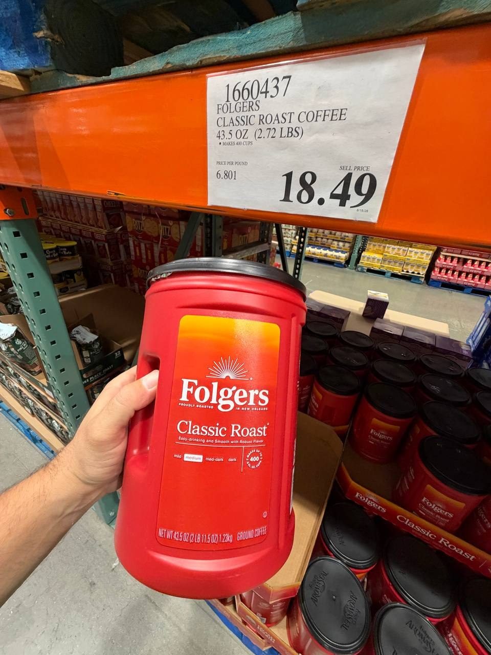 Costco - Folgers Classic Roast Coffee