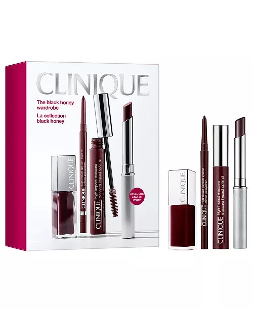 Macy's - Clinique Clinique Exclusive 4-Piece The Black Honey Wardrobe Makeup Set