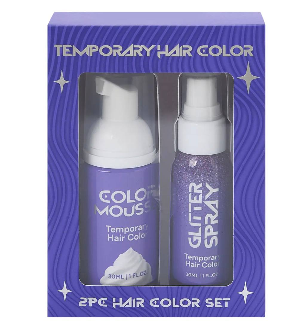 Five Below - Temporary Hair Color & Glitter Spray Set