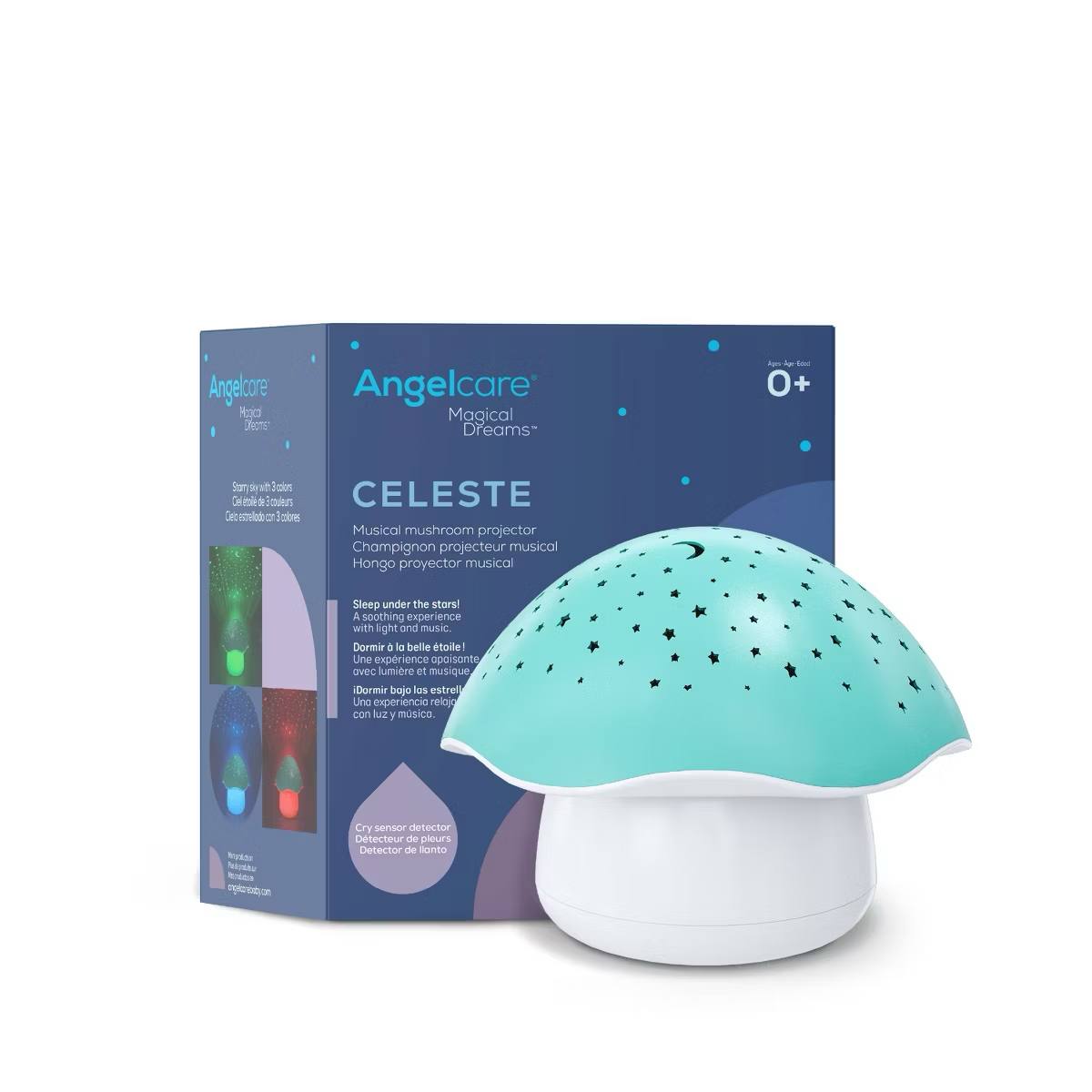 Target- Angelcare Mushroom Stars Projector: Music, Lights Up, Volume Control, Crib Toys and Soothers
