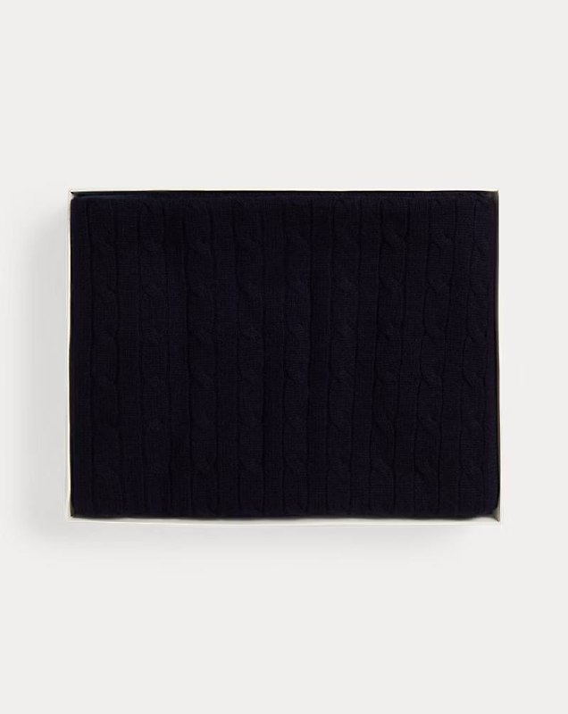 PRL- Cable-Knit Cashmere Blanket