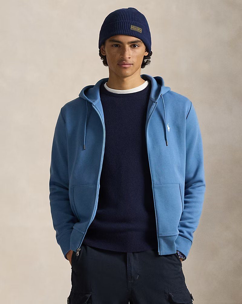 PRL Masc- Double-Knit Full-Zip Hoodie