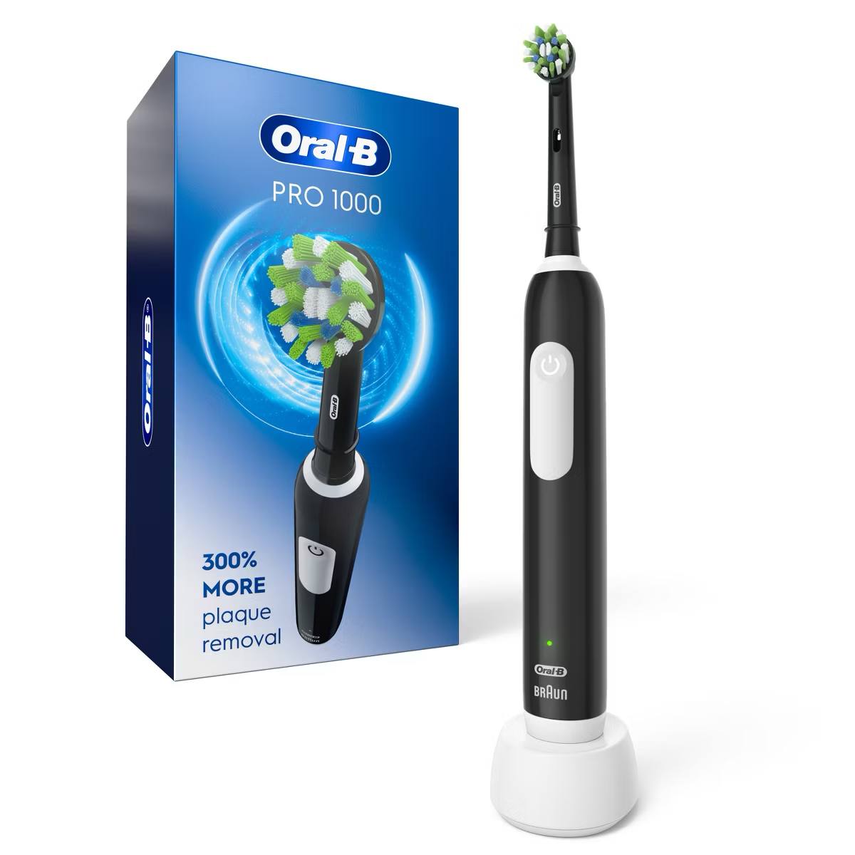 Target - Oral-B Pro 1000 Power Rechargeable Battery Electric Toothbrush with Multiple Brush Modes - Black