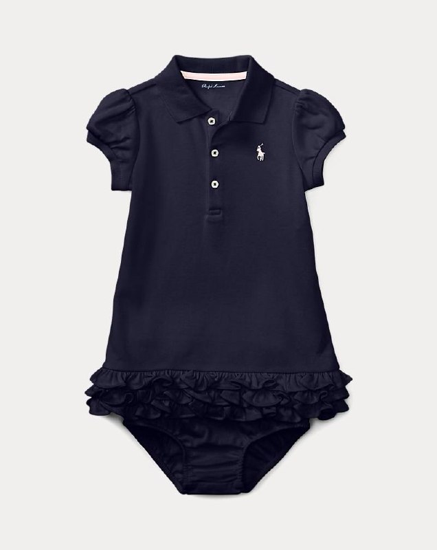 PRL Girl- Ruffled Polo Dress & Bloomer