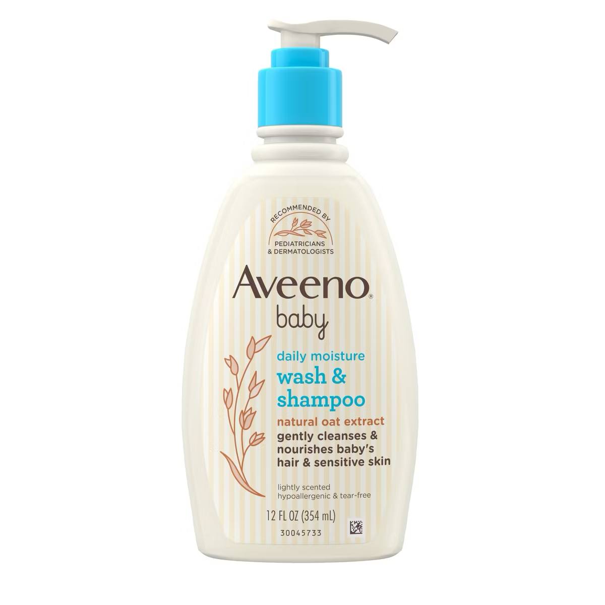 Target- Aveeno Baby Daily Moisture Gentle Body Bath Wash & Shampoo - Lightly Scented - 12 fl oz: Paraben-Free, Sulfate-Free, Phthalate-Free