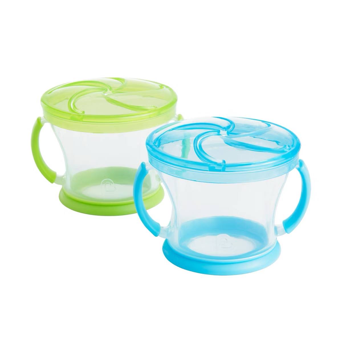 Target- Munchkin Snack Catcher - 2pk - Blue/Green: No Spill Design, BPA-Free, Latex-Free