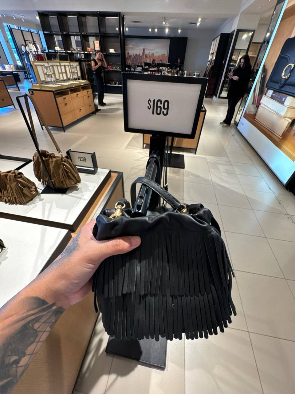Coach - Bolsa Coach Faye Mini Drawstring Bag With Fring