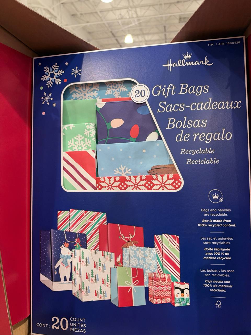 Costco- 20 Gift Bags