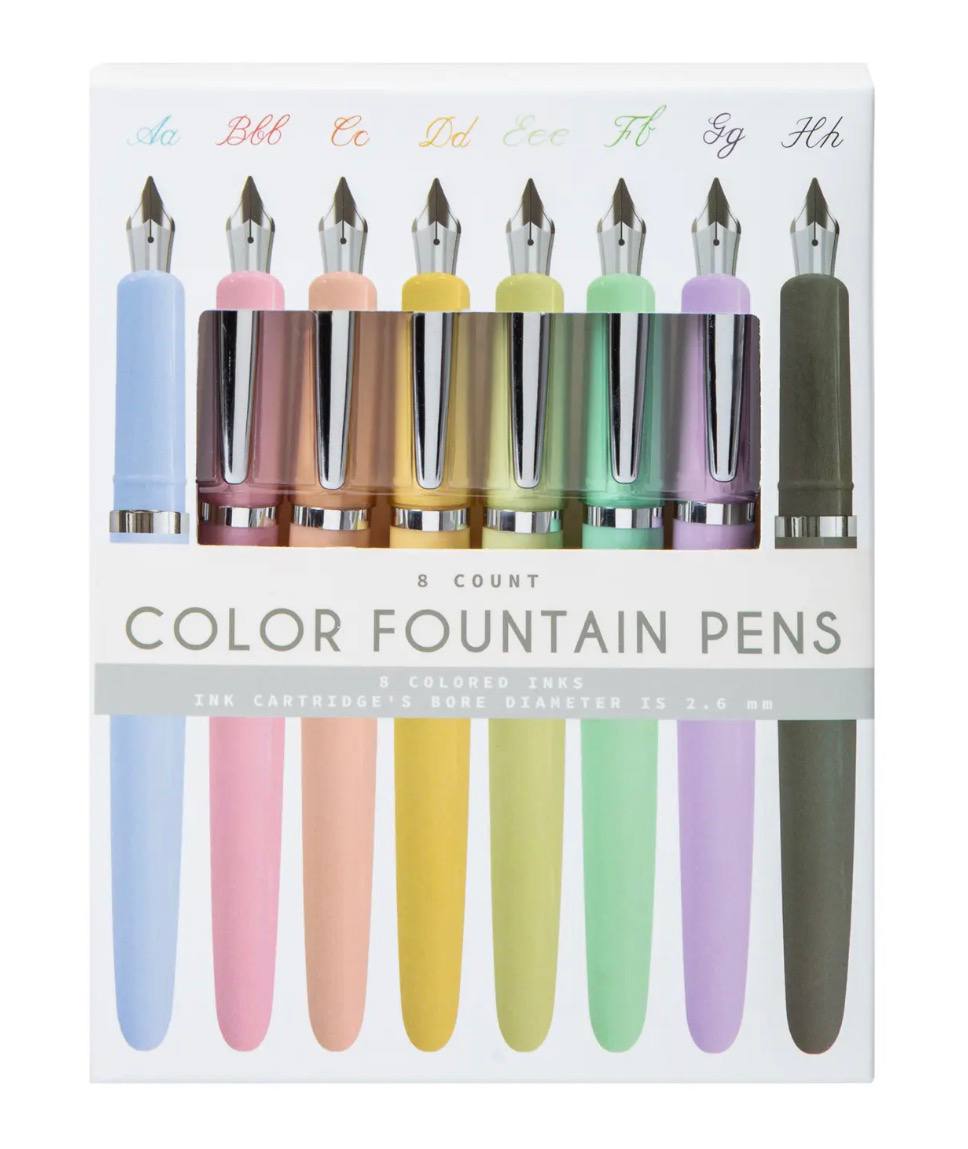 Five Below - Color Fountain Pens 8-Count