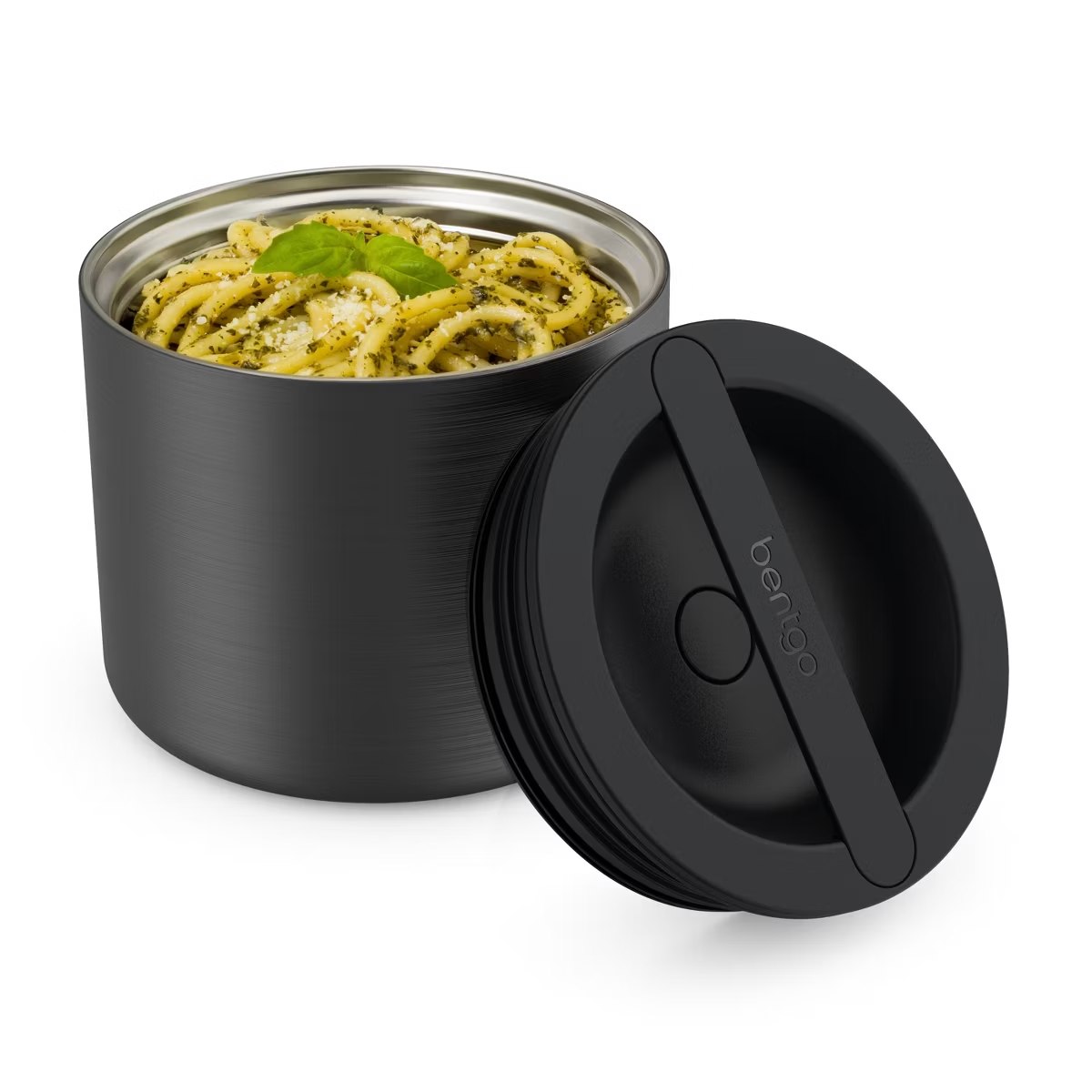 Target - Bentgo Stainless Steel Insulated Food Container Carbon Black: Leakproof, Wide Mouth, Stain-Resistant, 2.4L Capacity