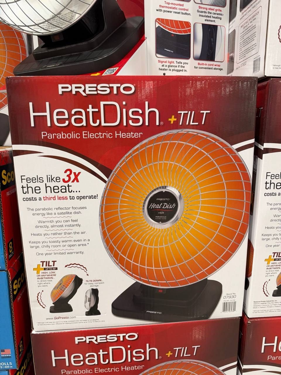 Costco - Presto Heat Dish Parabolic Electric Heater