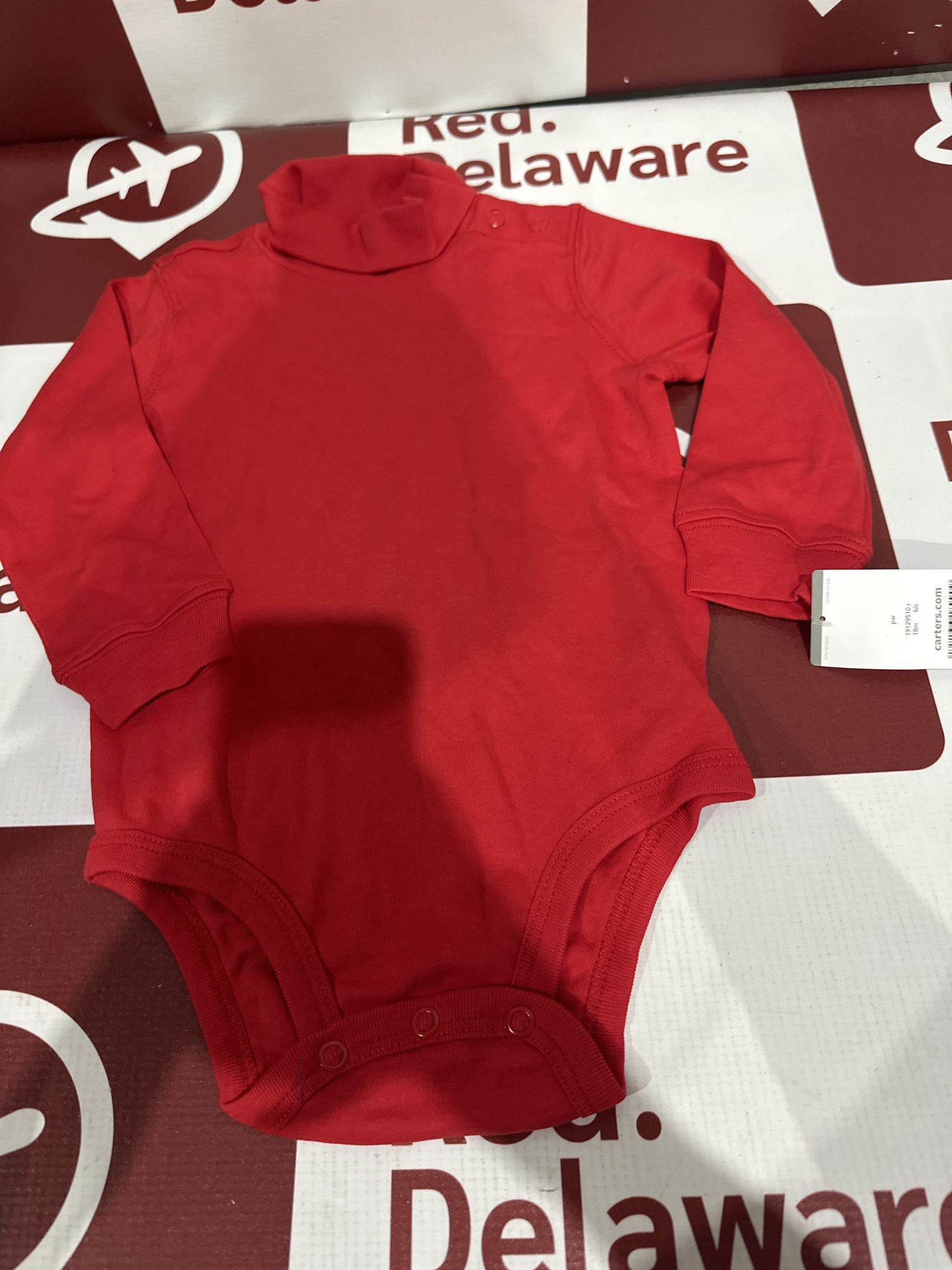 Carter’s Body manga longa gola alta vermelho(E2)