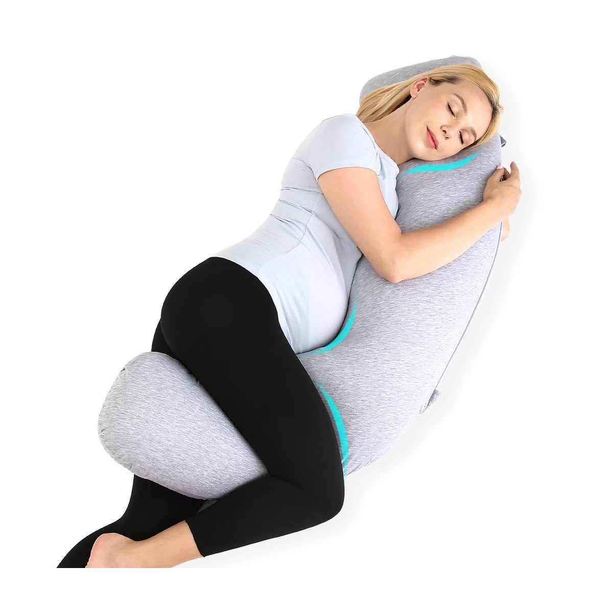Target - Momcozyy J Shaped Maternity Body Pillow - Gray