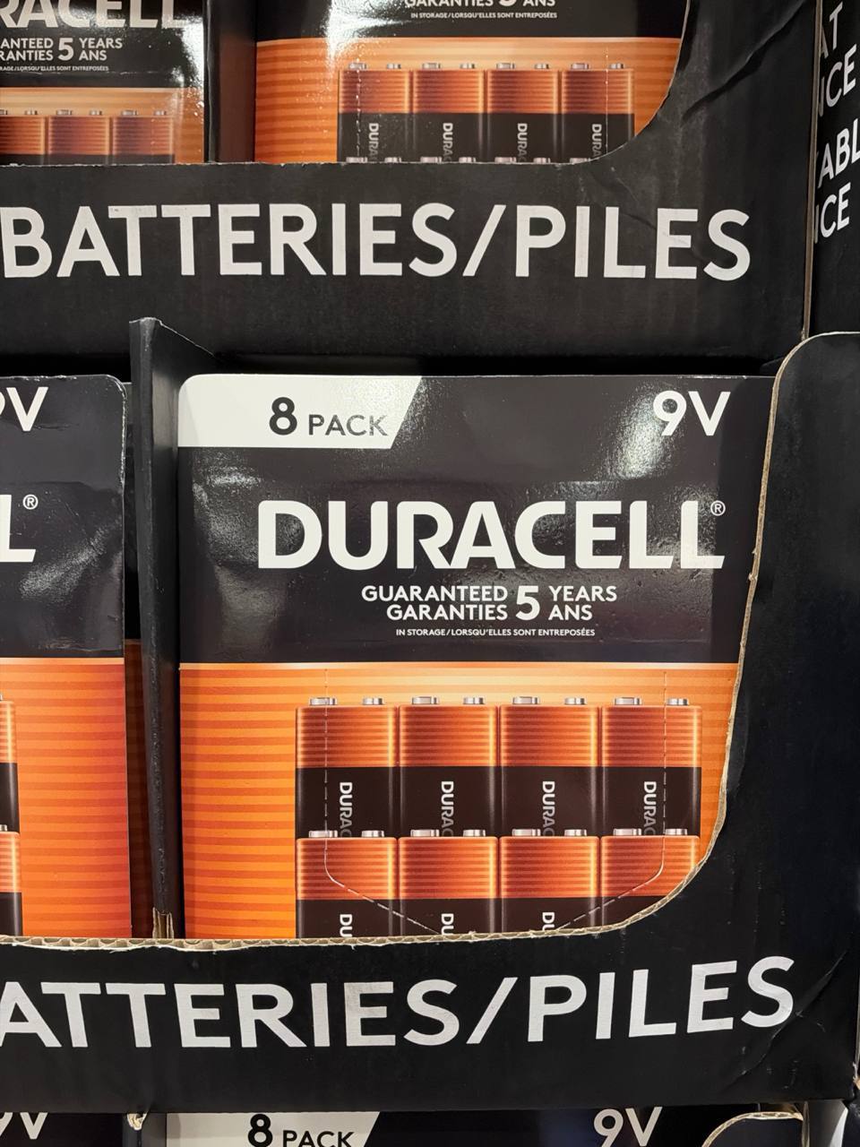 Costco- Duracell 9V 8 Pack