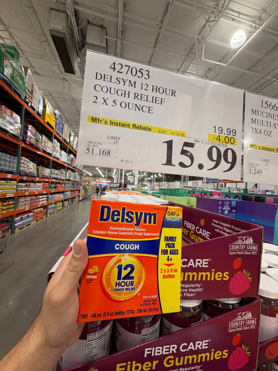 Costco - Dels 12 Hour Cough Relief