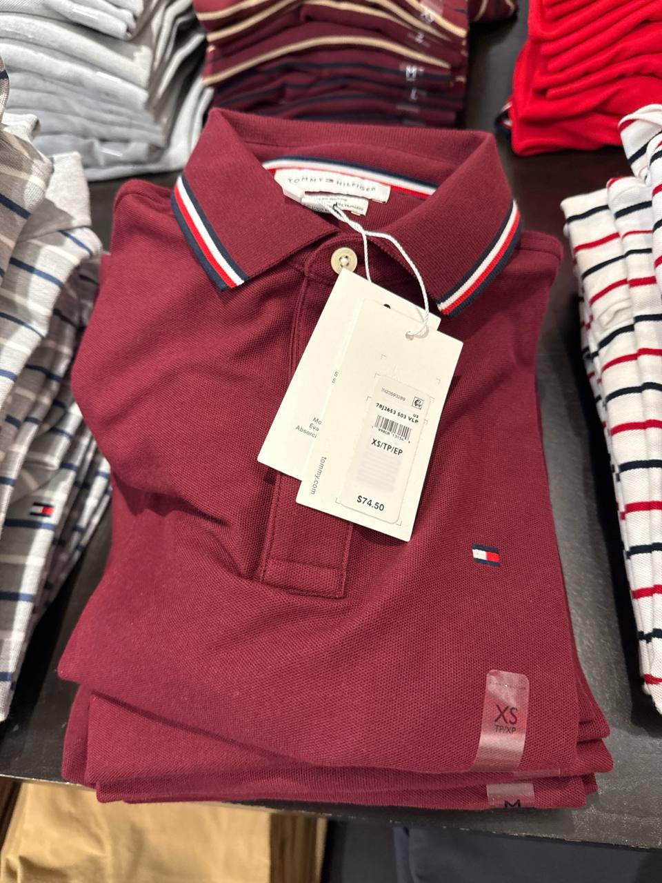 Tommy Masc- Camiseta Polo Lisa