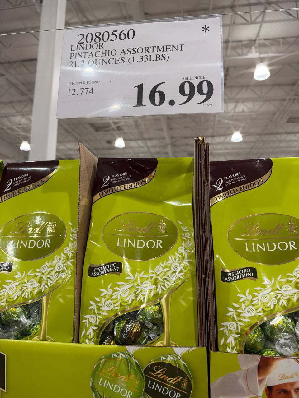 Costco- Lindt Pistachio