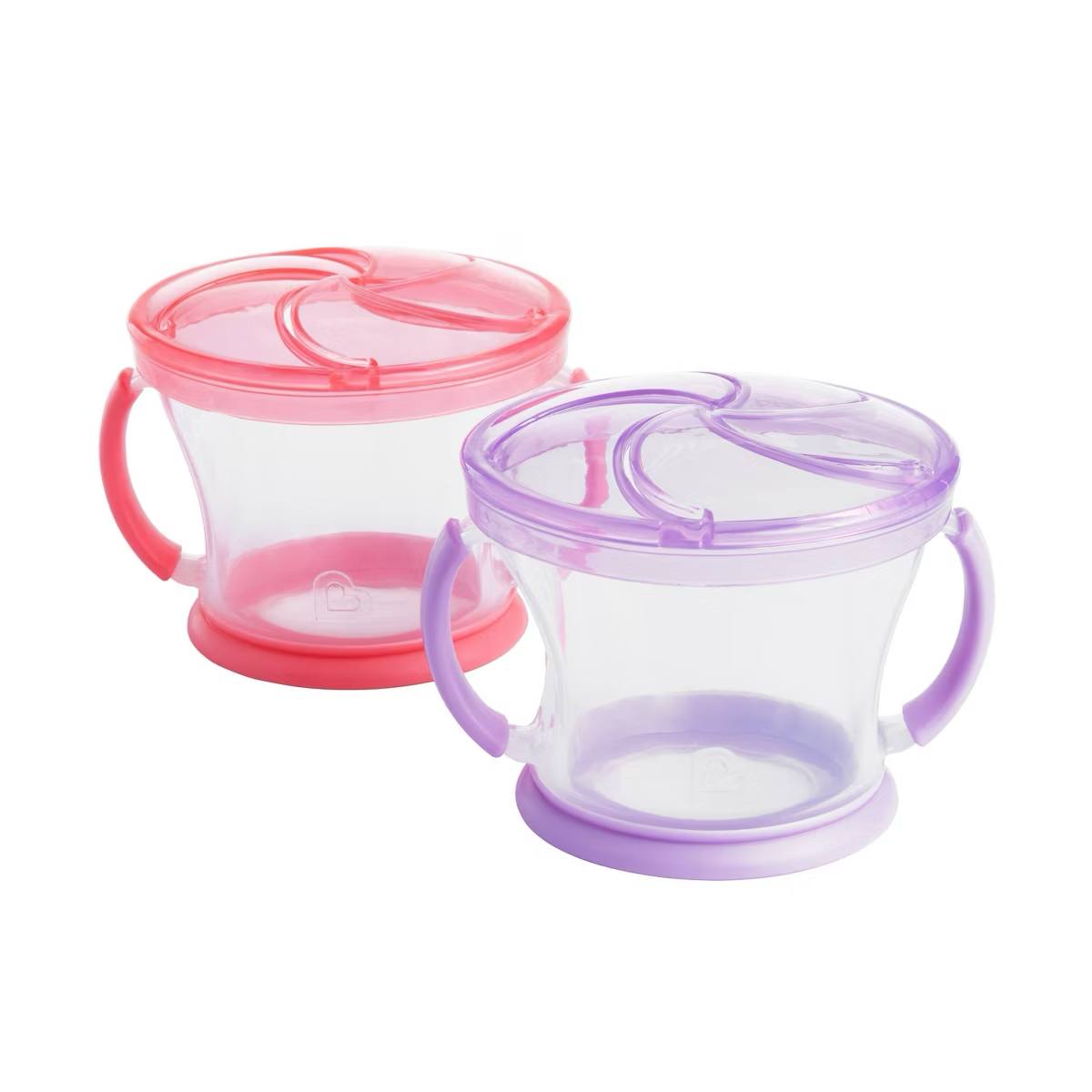 Target- Munchkin Snack Catcher - 2pk - Pink/Purple: BPA-Free, Silicone, Baby Food Storage