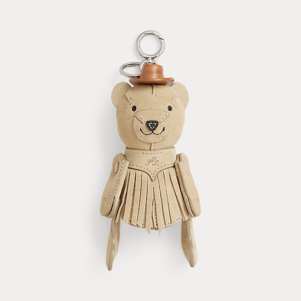 PRL - Western Polo Bear Leather Bag Charm