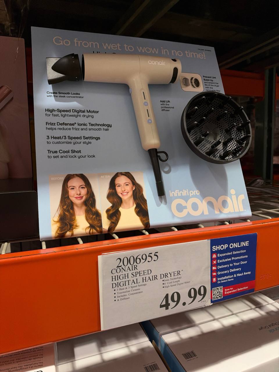 Costco - Conair High Speed Digital Hair Dryer