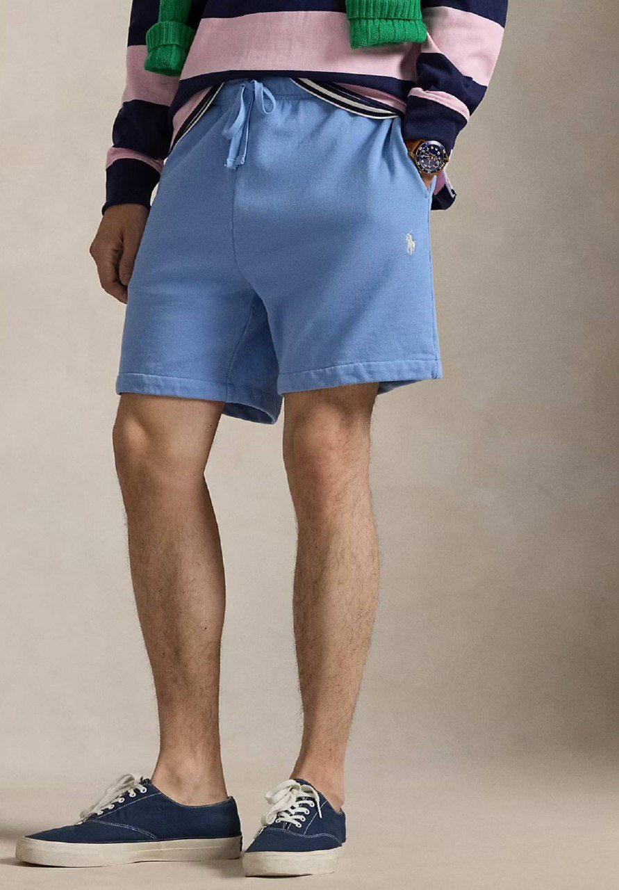 PRL Masc- 6.5-Inch Loopback Fleece Short