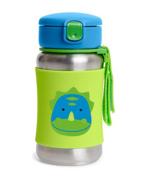 Carter’s Onli - Skip Hop Zoo Stainless Steel Little Kid Straw Bottle - Dinosaur